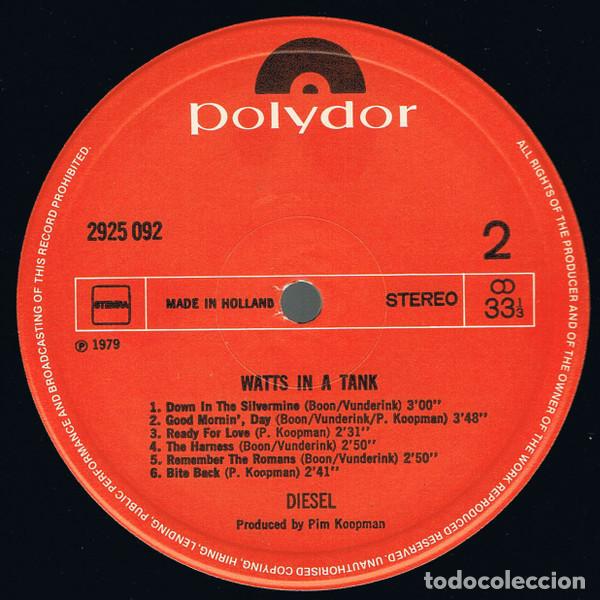 Discos de vinilo: Diesel, Watts In A Tank - LP - Foto 4