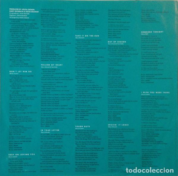 Discos de vinilo: REO Speedwagon, Hi Infidelity - LP - Foto 6