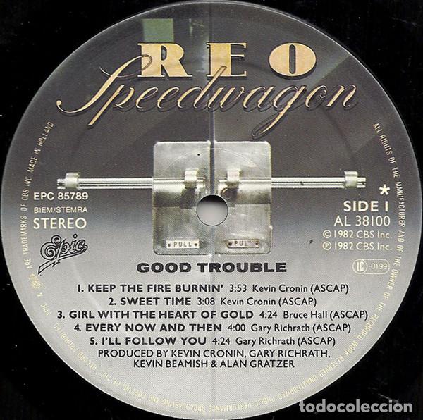 Discos de vinilo: REO Speedwagon, Good Trouble - LP - Foto 3