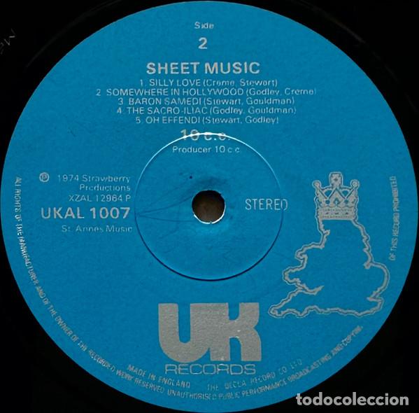 Discos de vinilo: 10cc, Sheet Music - LP - Foto 4