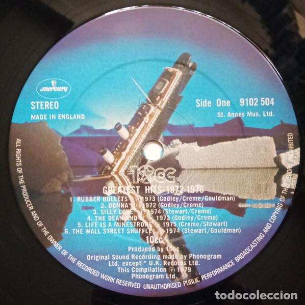 Discos de vinilo: 10cc, Greatest Hits 1972-1978 - LP - Foto 3