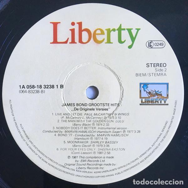 Discos de vinilo: Various, James Bond Grootste Hits - LP - Foto 4