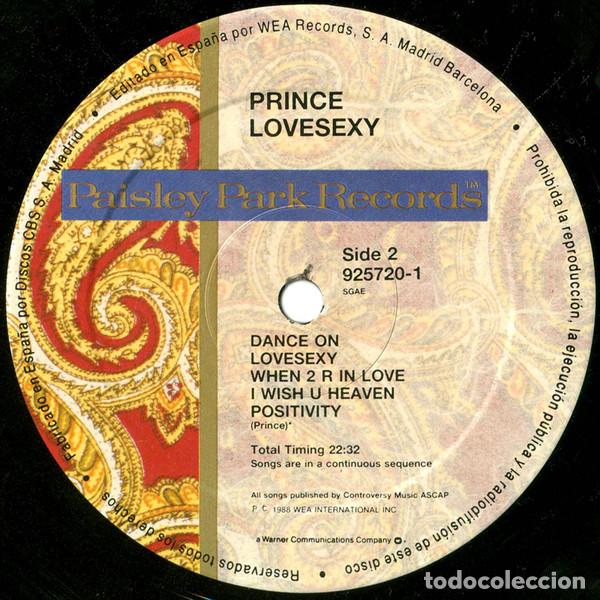 Discos de vinilo: Prince, Lovesexy - LP - Foto 6