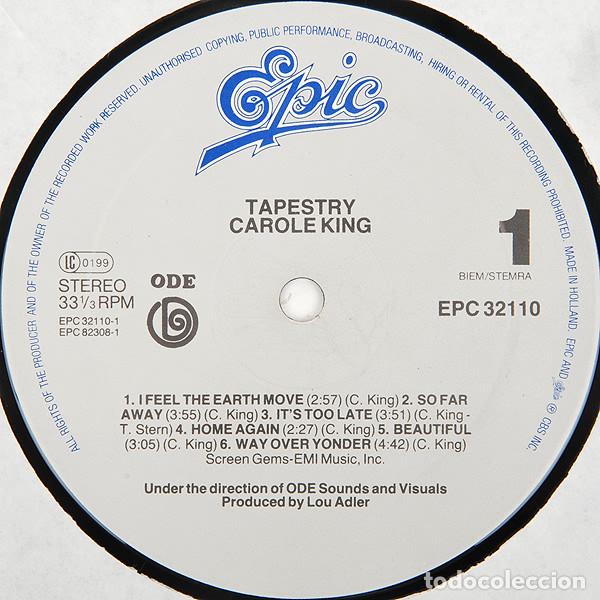 Discos de vinilo: Carole King, Tapestry - LP - Foto 3