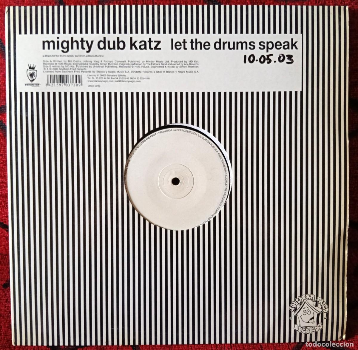 Discos de vinilo: MIGHTY DUB KATZ ** Let The Drums Speak ** MAXI SINGLE VINILO 2003