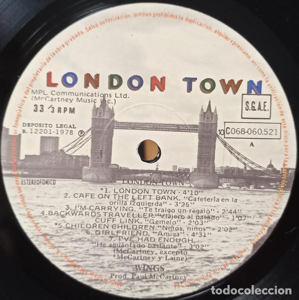 Discos de vinilo: Wings, London Town - LP - Foto 3