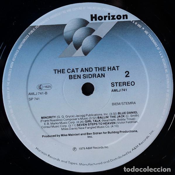 Discos de vinilo: Ben Sidran, The Cat And The Hat - LP - Foto 4