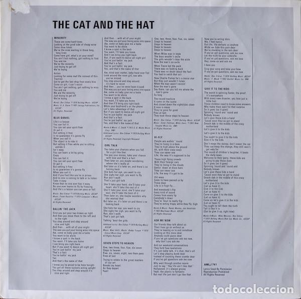 Discos de vinilo: Ben Sidran, The Cat And The Hat - LP - Foto 5