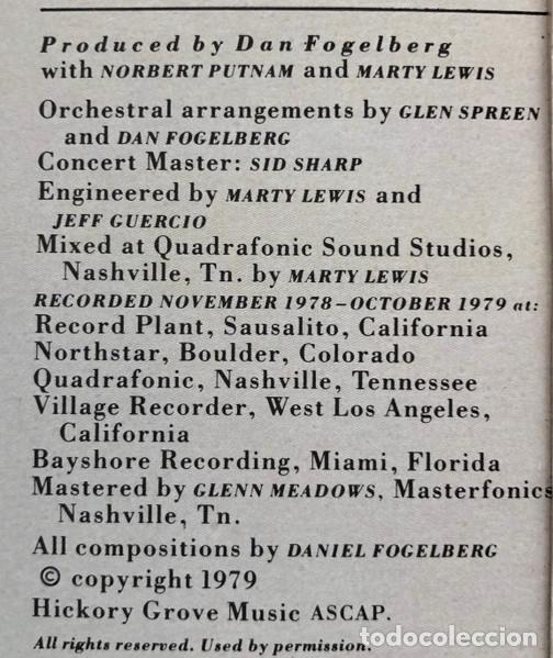 Discos de vinilo: Dan Fogelberg, Phoenix - LP - Foto 12
