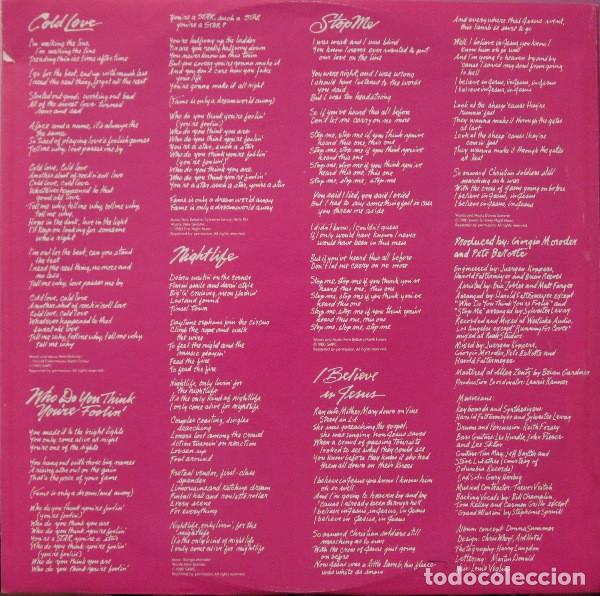 Discos de vinilo: Donna Summer, The Wanderer - LP - Foto 3