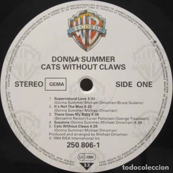 Discos de vinilo: Donna Summer, Cats Without Claws - LP - Foto 3