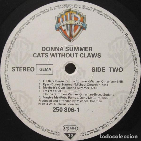 Discos de vinilo: Donna Summer, Cats Without Claws - LP - Foto 4