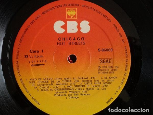 Discos de vinilo: Chicago, Hot Streets - LP - Foto 6