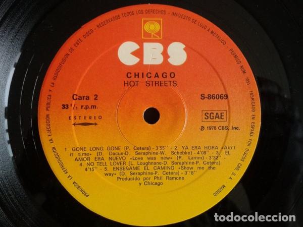 Discos de vinilo: Chicago, Hot Streets - LP - Foto 7