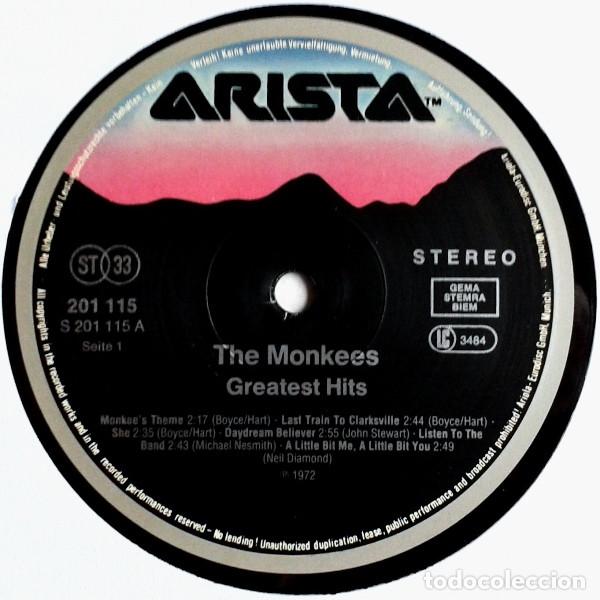Discos de vinilo: The Monkees, Greatest Hits - LP - Foto 3
