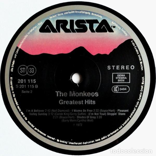 Discos de vinilo: The Monkees, Greatest Hits - LP - Foto 4