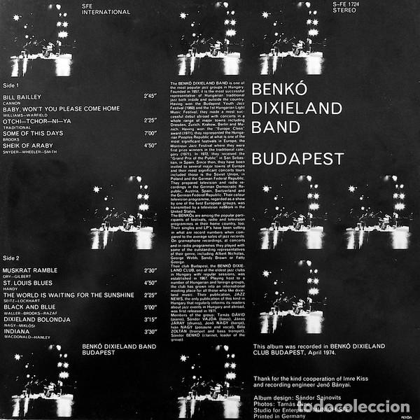 Discos de vinilo: Benk&oacute; Dixieland Band, Budapest - LP - Foto 2