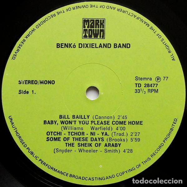 Discos de vinilo: Benk&oacute; Dixieland Band, Budapest - LP - Foto 3