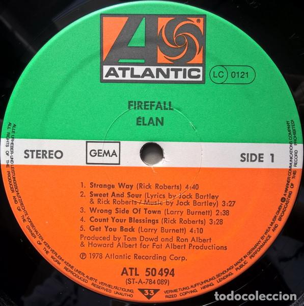 Discos de vinilo: Firefall, &Eacute;lan - LP Album Stereo - Foto 6