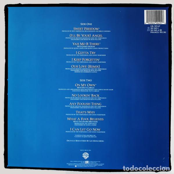 Discos de vinilo: Michael Mcdonald, Sweet Freedom - LP - Foto 2