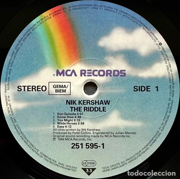 Discos de vinilo: Nik Kershaw, The Riddle - LP - Foto 3