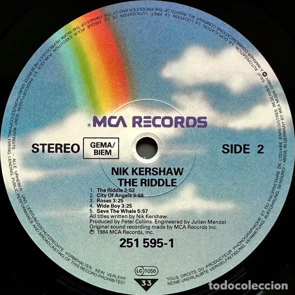 Discos de vinilo: Nik Kershaw, The Riddle - LP - Foto 4