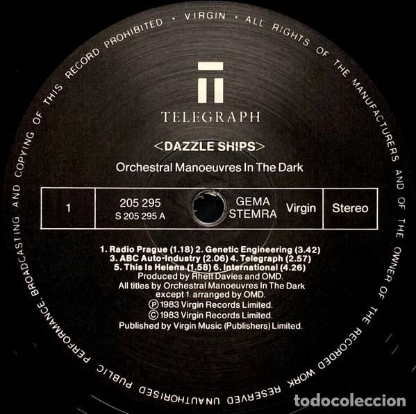 Discos de vinilo: O.M.D., Dazzle Ships - LP - Foto 3