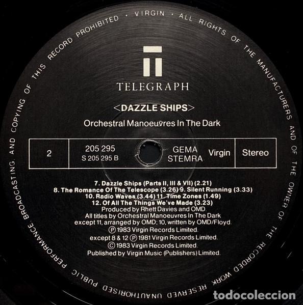 Discos de vinilo: O.M.D., Dazzle Ships - LP - Foto 4