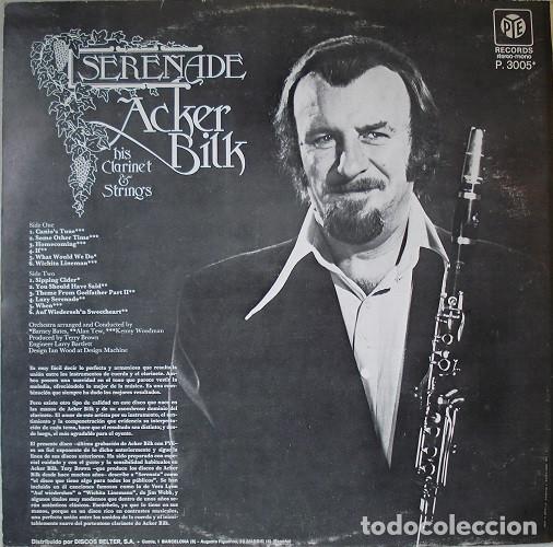 Discos de vinilo: Acker Bilk His Clarinet And Strings, Serenade - LP - Foto 2