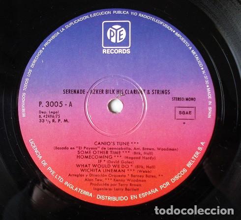 Discos de vinilo: Acker Bilk His Clarinet And Strings, Serenade - LP - Foto 3