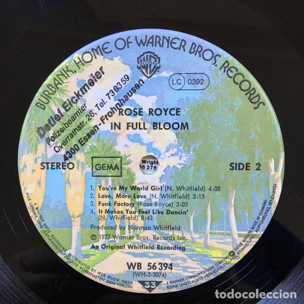 Discos de vinilo: Rose Royce, In Full Bloom - LP - Foto 6