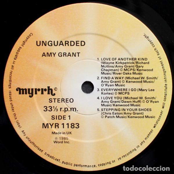 Discos de vinilo: Amy Grant, Unguarded - LP - Foto 3