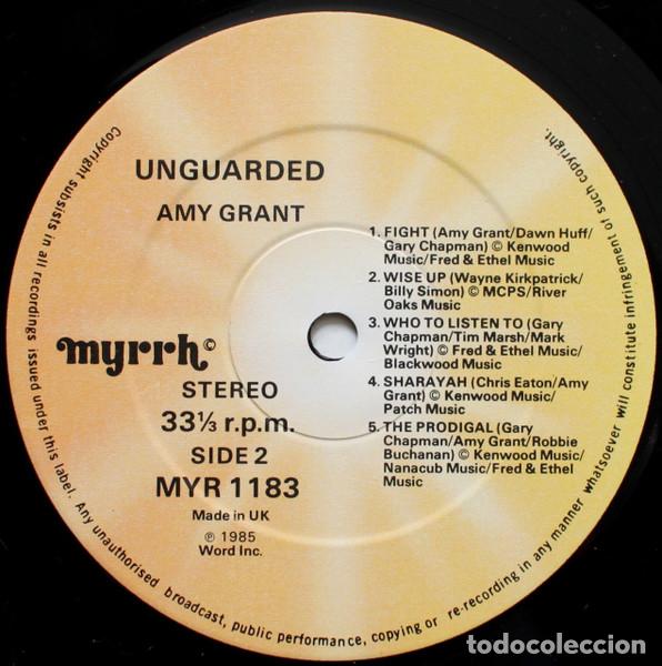 Discos de vinilo: Amy Grant, Unguarded - LP - Foto 4