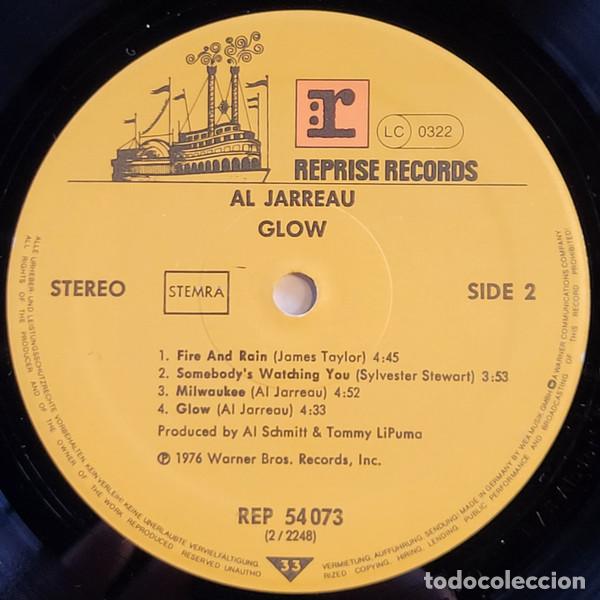 Discos de vinilo: Al Jarreau, Glow - LP - Foto 4