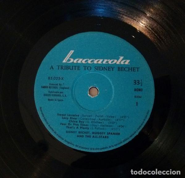 Discos de vinilo: Sidney Bechet Con Muggsy Spanier, Un Homenaje A Sidney Bechet - LP - Foto 3