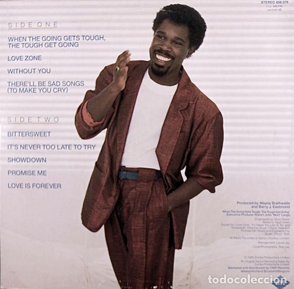 Discos de vinilo: Billy Ocean, Love Zone - LP - Foto 2