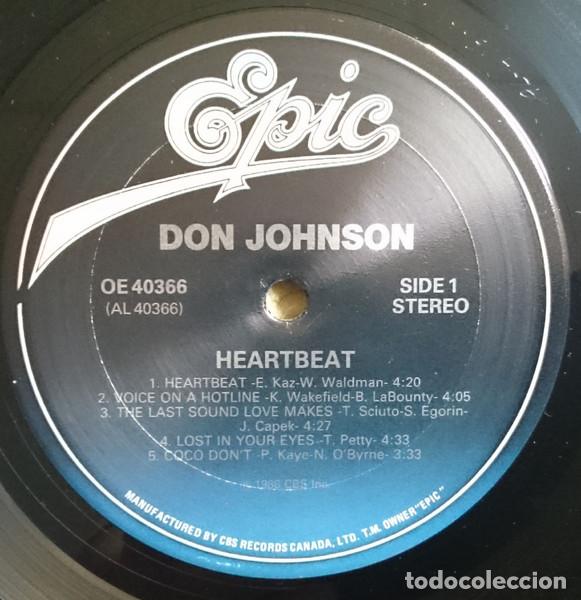 Discos de vinilo: Don Johnson, Heartbeat - LP - Foto 5