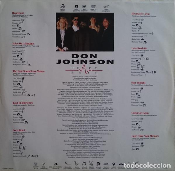 Discos de vinilo: Don Johnson, Heartbeat - LP - Foto 8
