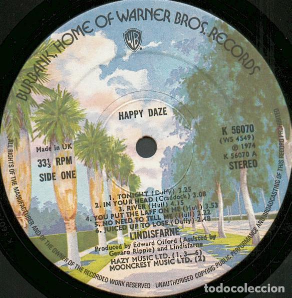 Discos de vinilo: Lindisfarne, Happy Daze - LP - Foto 3