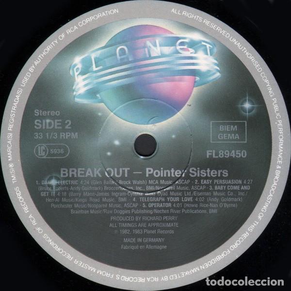 Discos de vinilo: Pointer Sisters, Break Out - LP - Foto 4