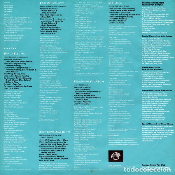 Discos de vinilo: Pointer Sisters, Break Out - LP - Foto 6