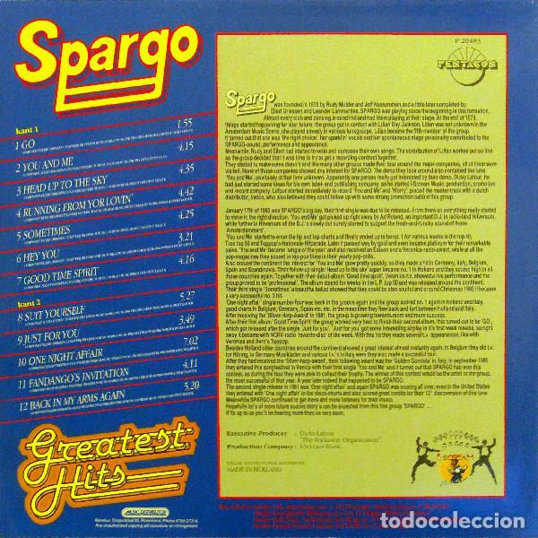 Discos de vinilo: Spargo, Greatest Hits - LP - Foto 2