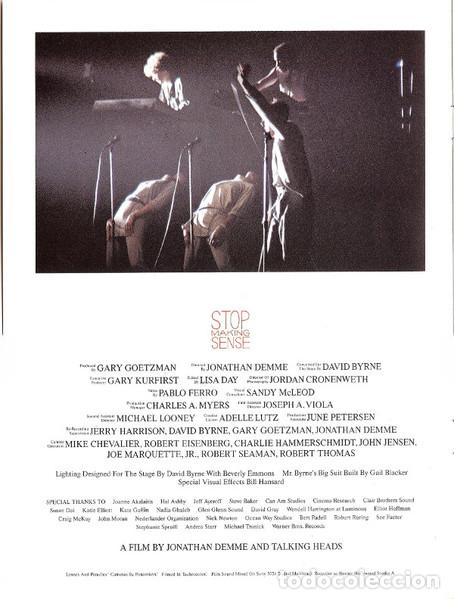 Discos de vinilo: Talking Heads, Stop Making Sense - LP - Foto 8