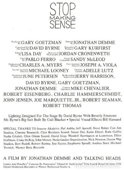Discos de vinilo: Talking Heads, Stop Making Sense - LP - Foto 29