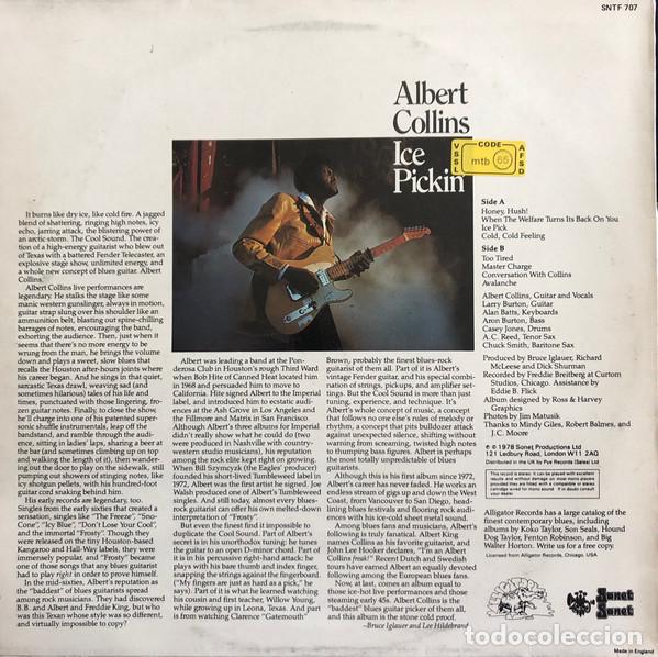 Discos de vinilo: Albert Collins, Ice Pickin - LP - Foto 2