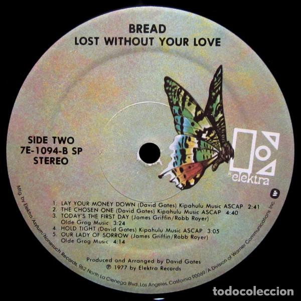 Discos de vinilo: Bread, Lost Without Your Love - LP - Foto 5