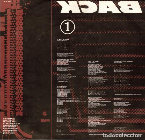 Discos de vinilo: Status Quo, Back To Back - LP - Foto 5