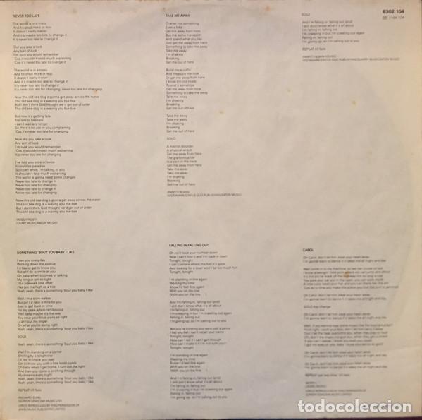 Discos de vinilo: Status Quo, Never Too Late - LP - Foto 5