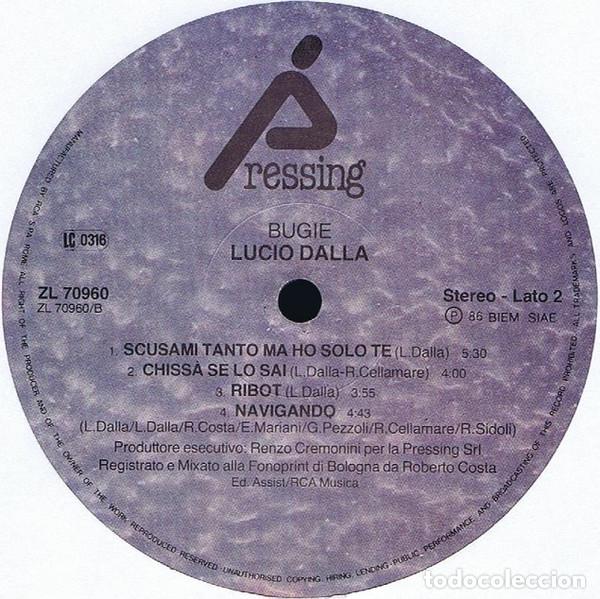 Discos de vinilo: Lucio Dalla, Bugie - LP - Foto 4