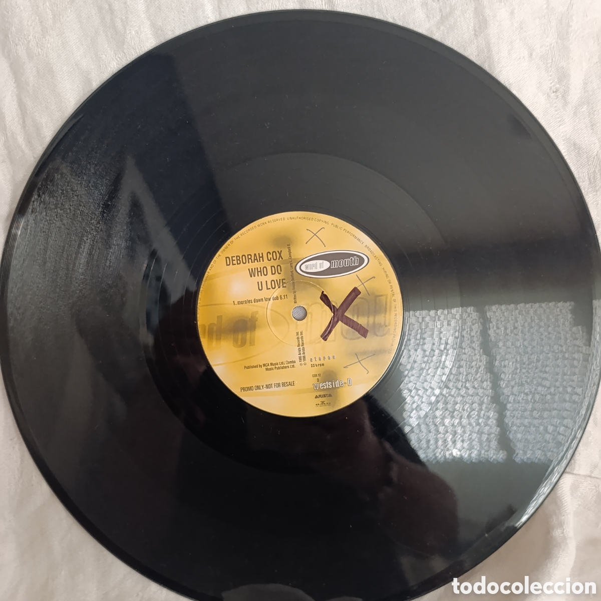 Discos de vinilo: Maxi Single 12&rdquo; Vinilo Promo &ndash; Deborah Cox &ndash; Who Do U Love (Remixes), 1996